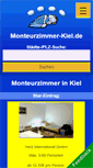 Mobile Screenshot of monteurzimmer-kiel.de